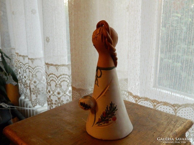 Győrbíró enikő ceramics: girl - candlestick