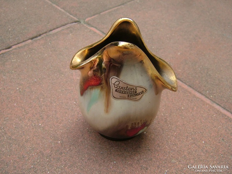 Carstens tönnieshof w- germany draw. Ceramic dripped glaze vase