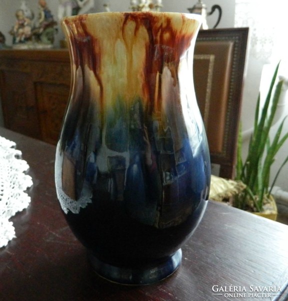 St. Peter graz glazed ceramic vase