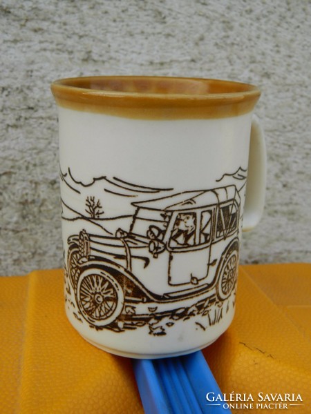 English ironstone porcelain mug