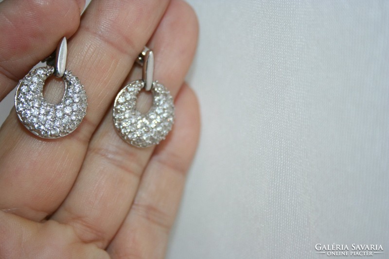 925 Genuine silver earrings with zircons