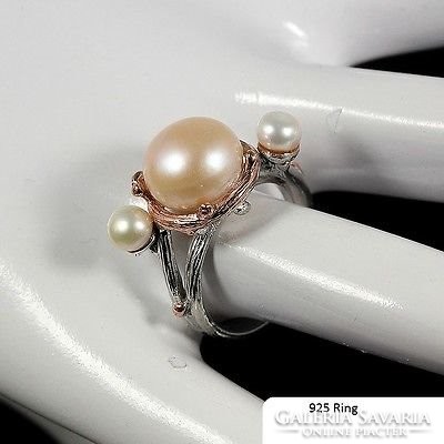58 As 7.7Gm hardened 12mm bead 925 silver ring