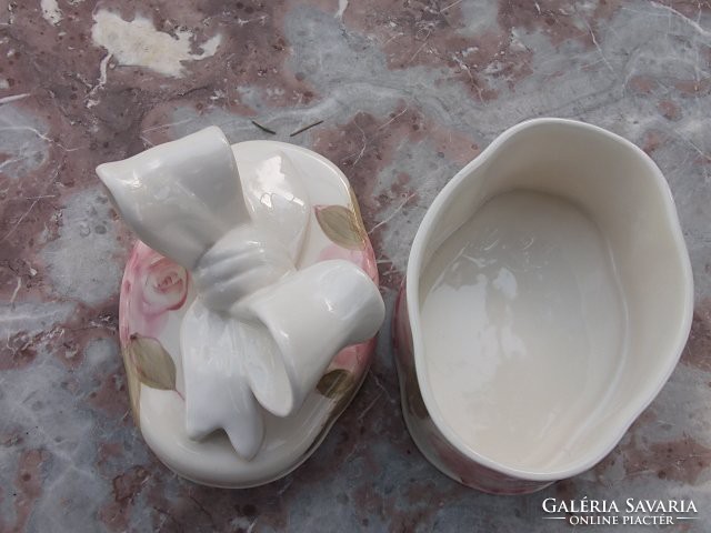Decorative butter holder-bow sugar holder-table serving ceramics