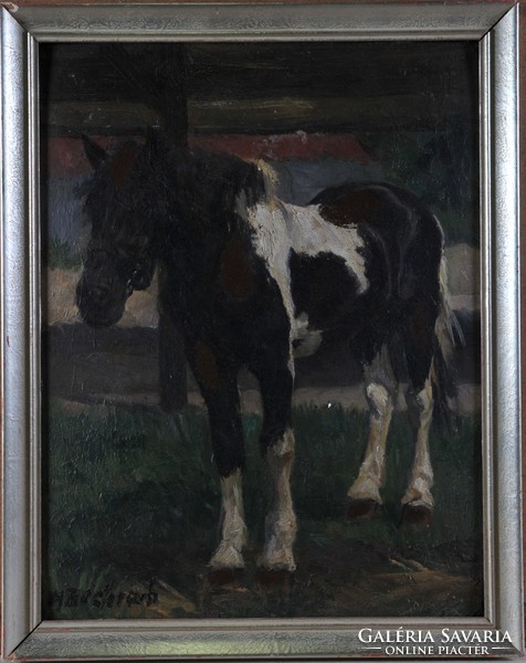 Ismeretlen festő: Ló az istállóban