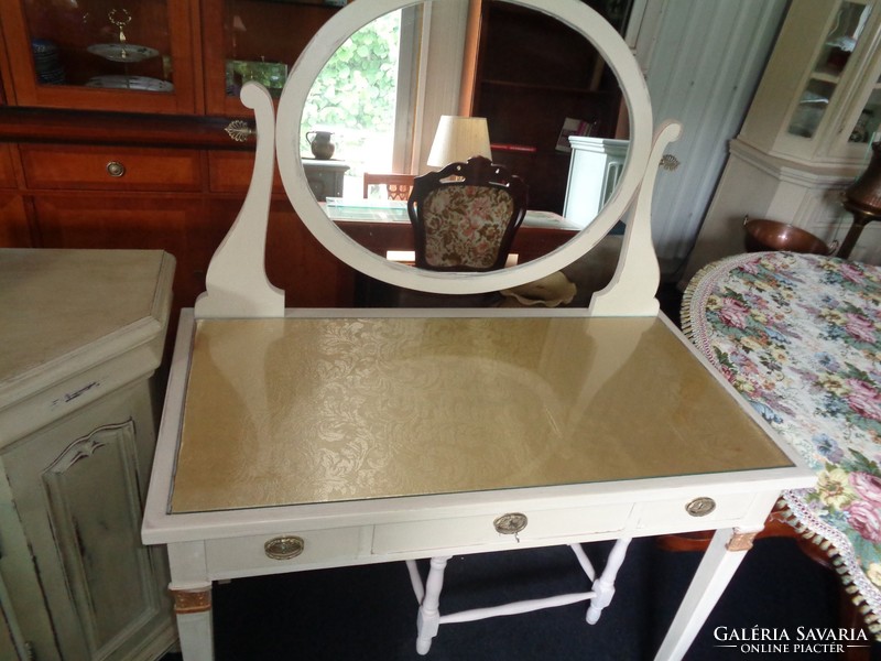 Antik fésülködő asztal ,állítható tükörrel
