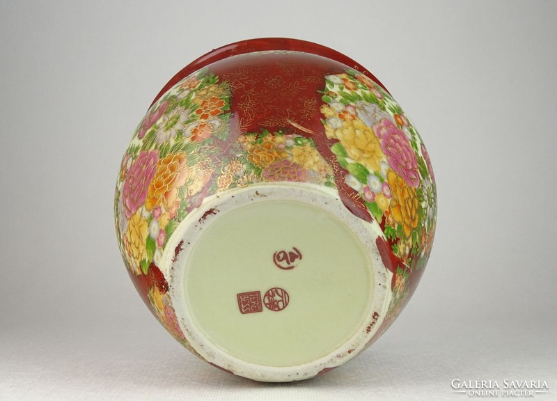 0N807 Kis méretű keleti porcelán kaspó
