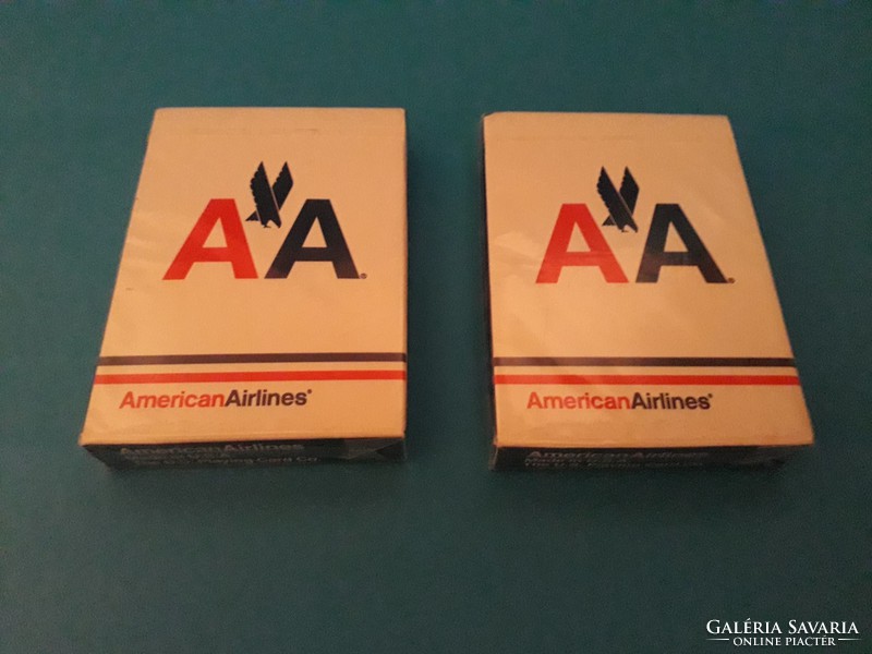 Ennyiért ÉRDEMES VINNI!! Vintage American Airlines Playing Cards kártya - 2 pakli bontatlan