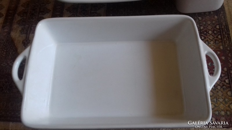 White, thick porcelain kitchen bowls