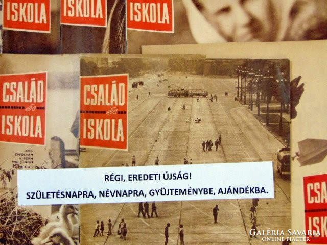 1965 május   Havilap  /  CSALÁD és ISKOLA  /  SZÜLETÉSNAPRA RÉGI EREDETI ÚJSÁG Szs.:  6342