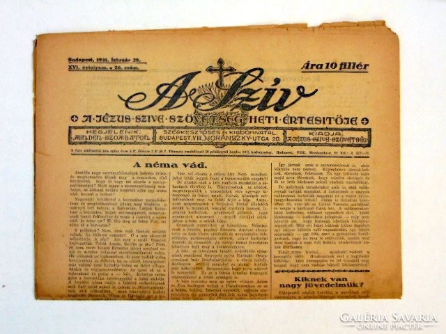 1946 március 9 Hetilap  /  A SZÍV  /  RÉGI EREDETI ÚJSÁG Szs.:  6408