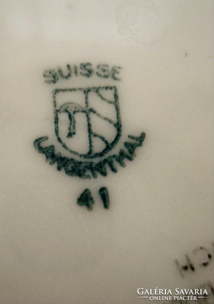 Svájci porcelán torta vagy sütemény kínáló tál