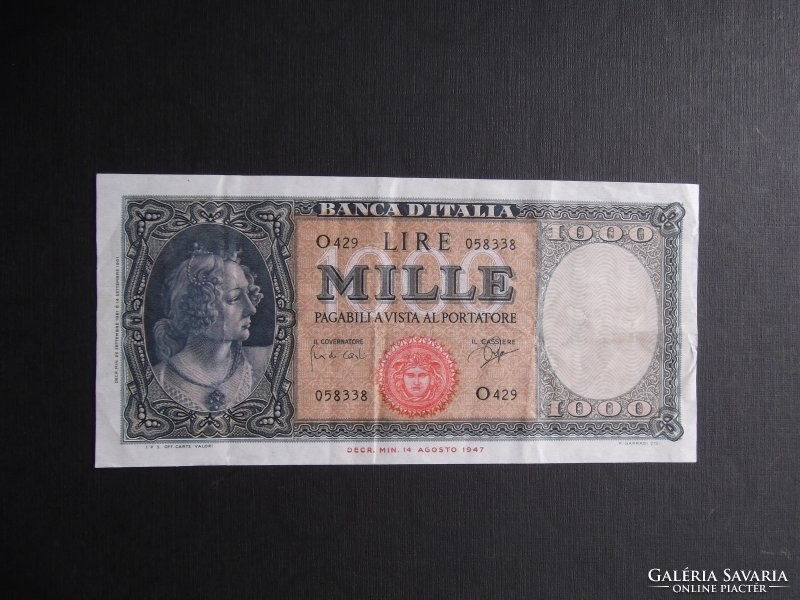 Italy - 1000 lire 1947