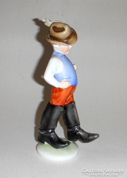Herend porcelain boy with boots