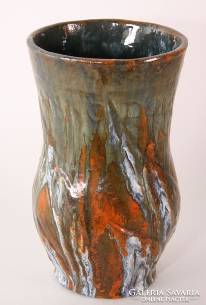Ceramic vase with 