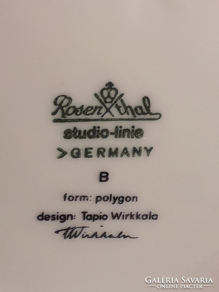 Rosenthal Tapio Wirkkala Studio Line Polygon porcelán váza kitűnő elegáns ajándéknak is