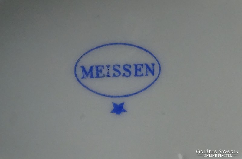 0R935 Régi Meisseni porcelán étkészlet 22 darab