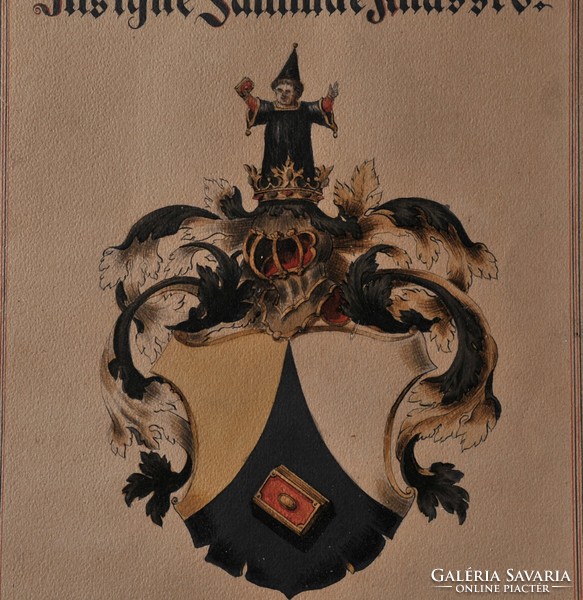 Knassto család címere, akvarelll