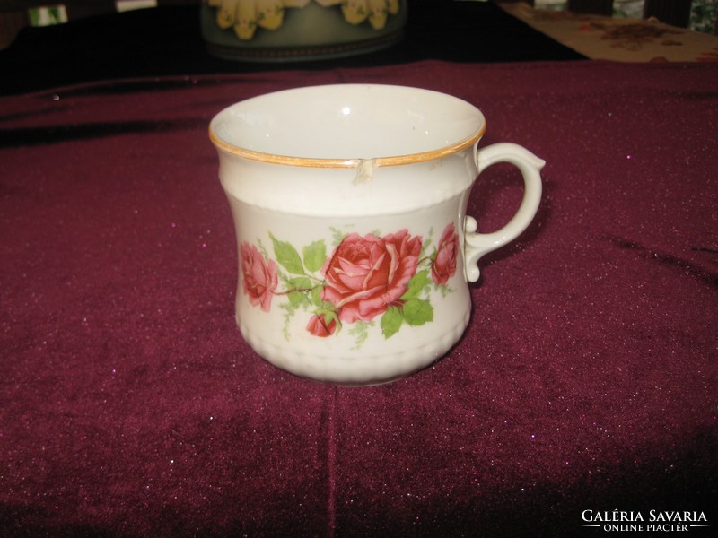 Zsolnay red rose, cup shield mark