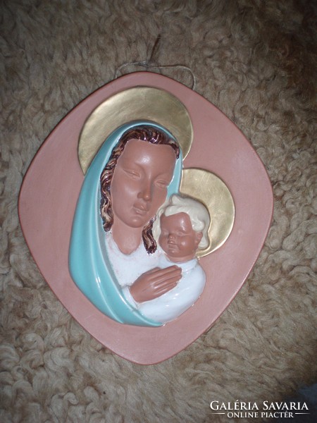 Mária a kis Jézussal -falikép