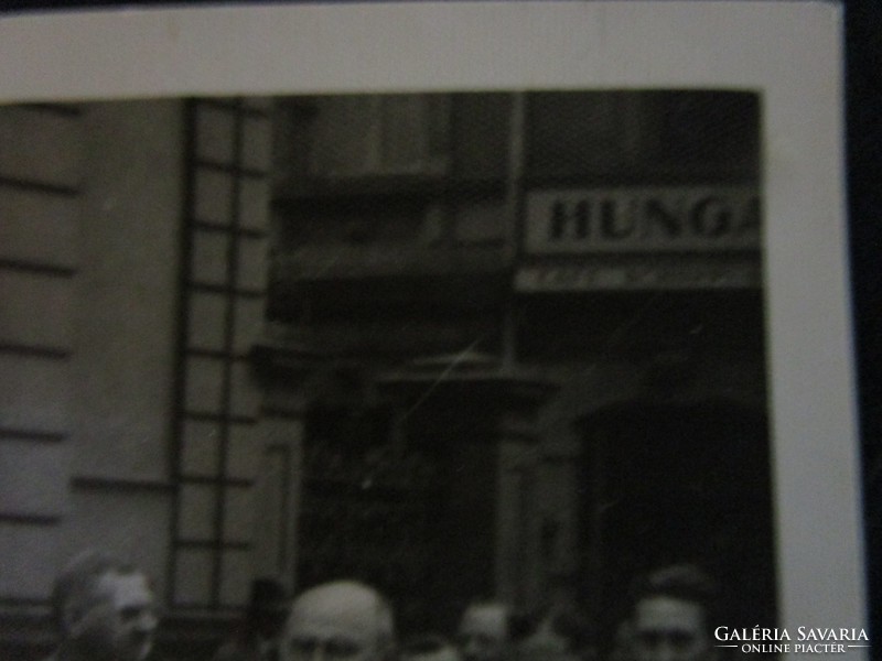 BUDAPEST HUNGRÁRIA HOROGKERESZT KARSZALAG -GAL FELVONULÁS FOTÓ 1944