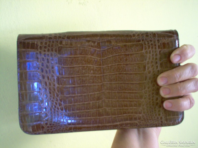 Vintage small crocodile skin purse