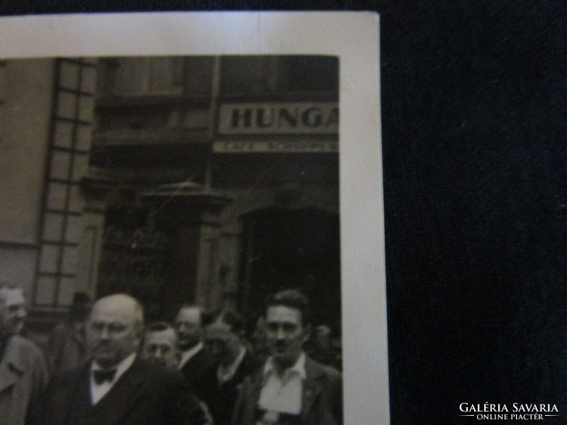 BUDAPEST HUNGRÁRIA HOROGKERESZT KARSZALAG -GAL FELVONULÁS FOTÓ 1944