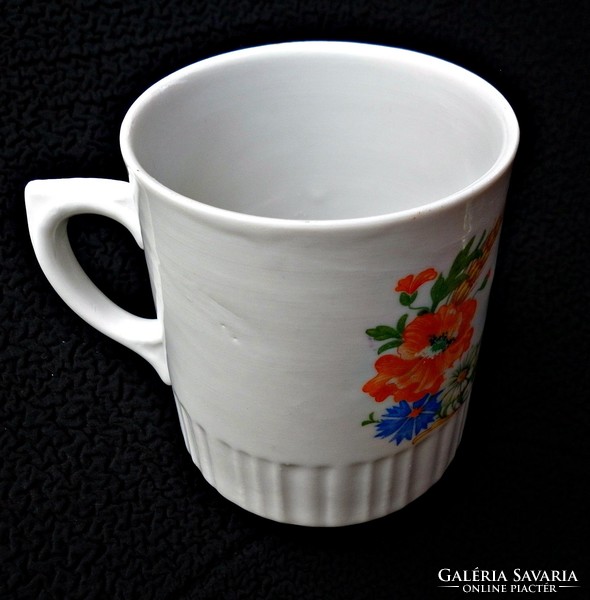 Zsolnay antique poppy cup mug