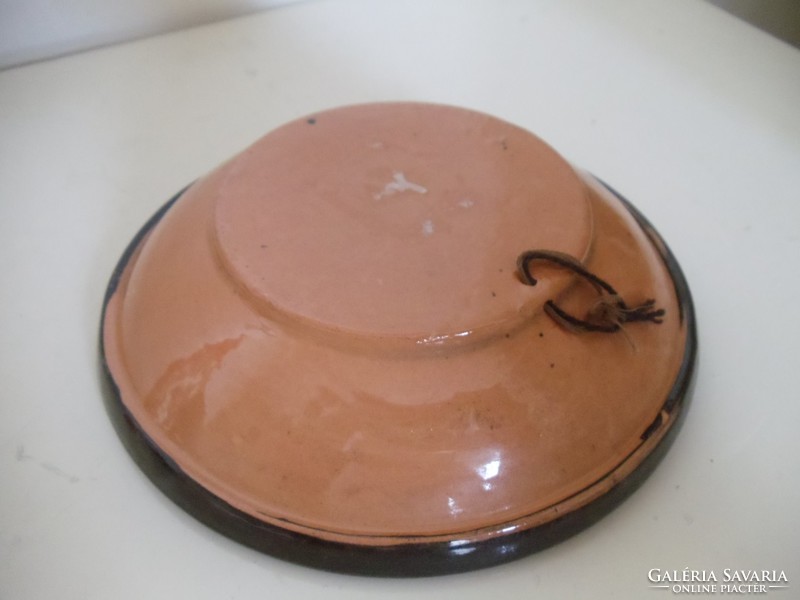 Kerámia fali tányér - mély (d:16 cm)