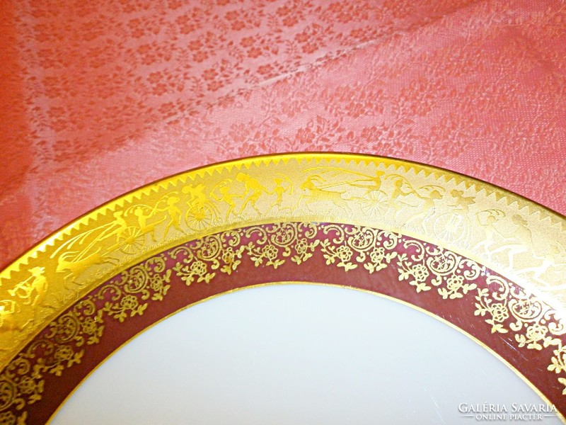 Greek patterned porcelain breakfast room decorated with gold