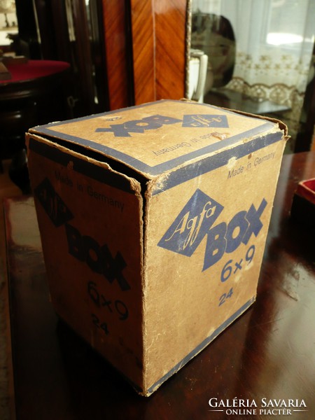  KURIÓZUM! AGFA Box 6*9 antik fényképezőgép gyári dobozában kb.1935-40-es évek