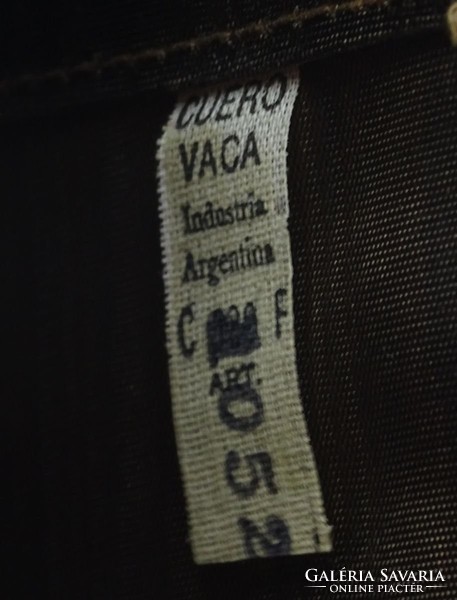 0S286 Régi argentin valódi bőr női táska