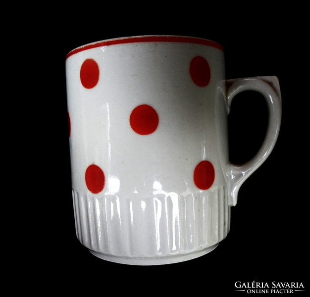 Zsolnay red dot cup, mug