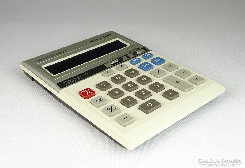 0S456 Régi SHARP számológép eredeti tokjában