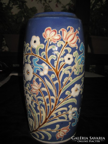 Pyrogranite, ceramic vase, 14 x 31 cm, good condition