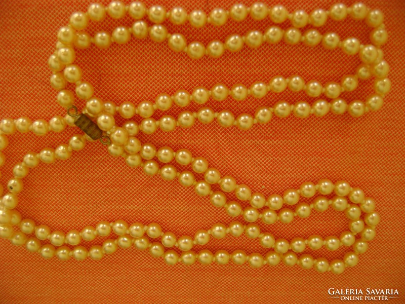 Dreamy, real antique pearl necklace that can be used on 2 lines