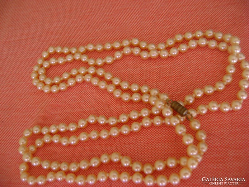 Dreamy, real antique pearl necklace that can be used on 2 lines