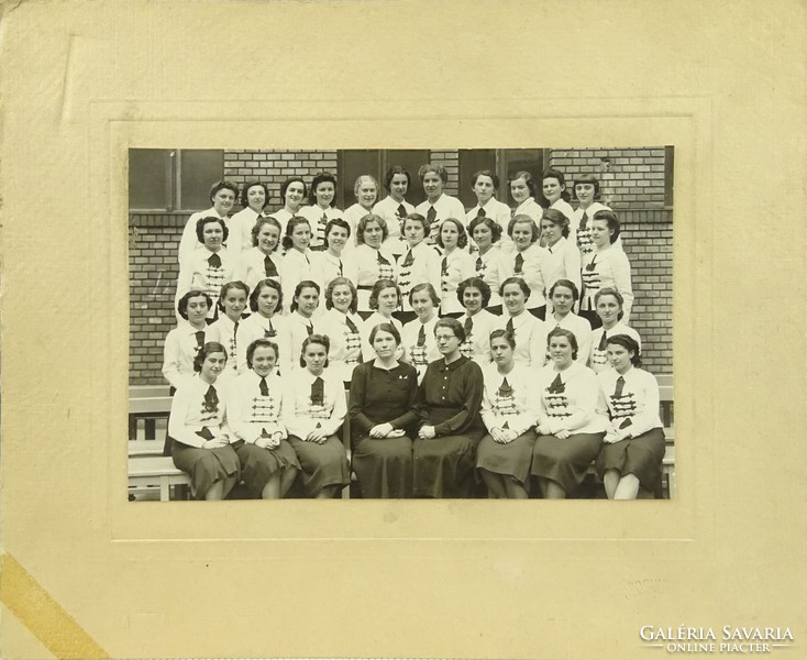 0S935 Régi iskolai fotográfia csoportkép 1939