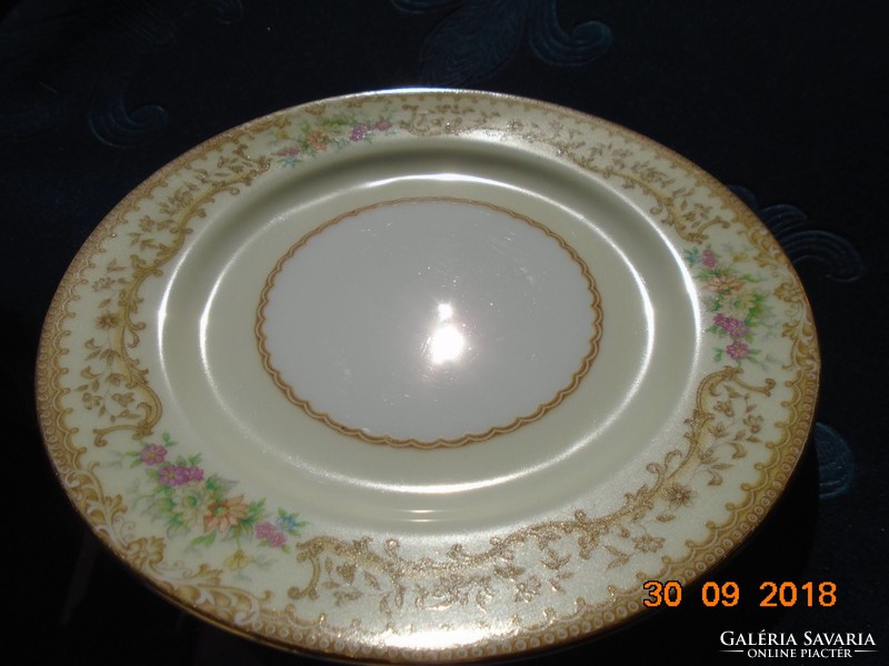 1930 Luxus Japán NORITAKE "Elvira"minta,amerikai forgalmazásra, tányér 16,2 cm