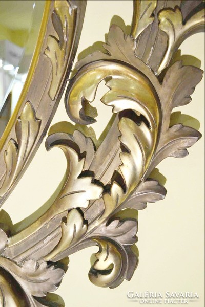 Florentín faragott, aranyozott tükör, nagy méret 155 cm
