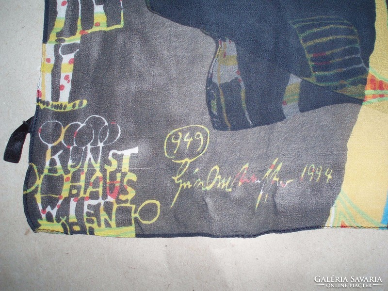 Vintage Hundertwasser  selyemsál