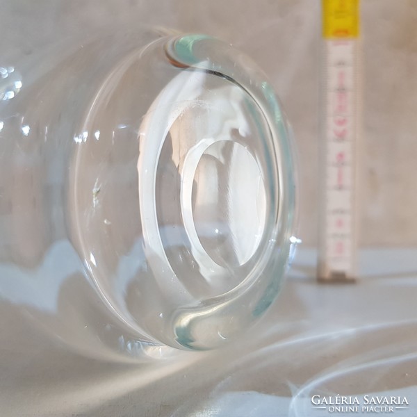 Small table-top glass vinegar jug (462)