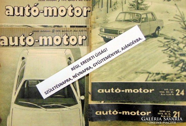 1962 november  /  autó-motor  /  SZÜLETÉSNAPRA RÉGI EREDETI ÚJSÁG Szs.:  3613