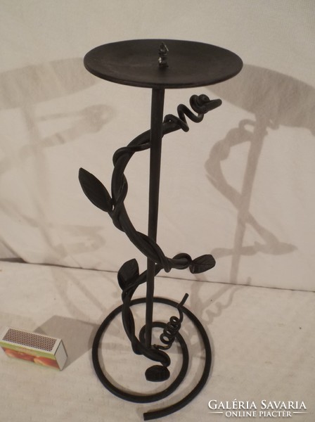 Candle holder - 27 x 11 cm wrought iron - custom made - Austrian - perfect