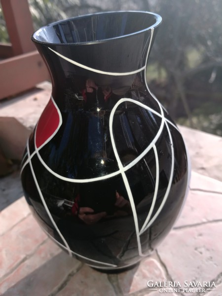 Abstract patterned vase