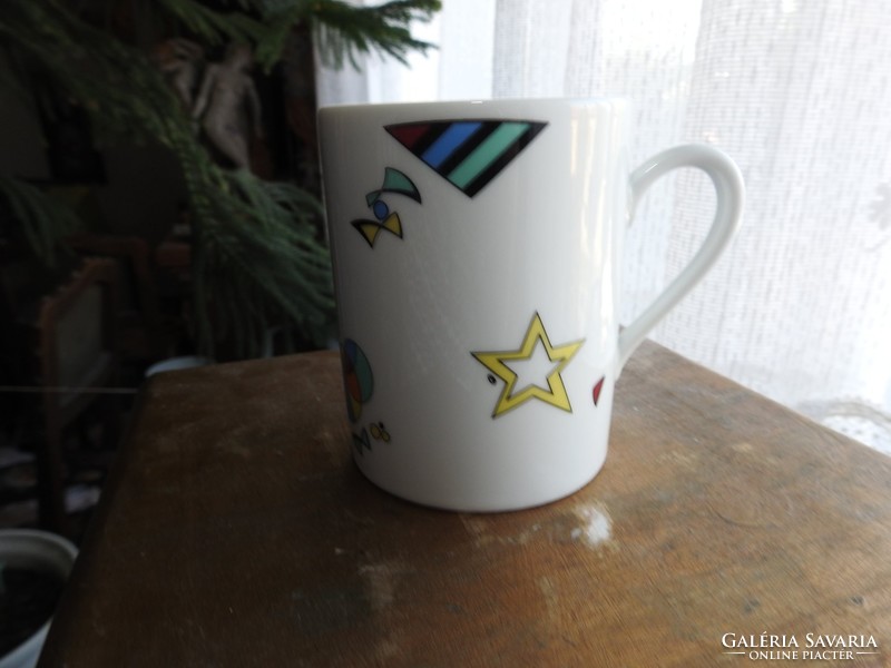 Seltmann Weiden Bavarian mug with modern abstract pattern