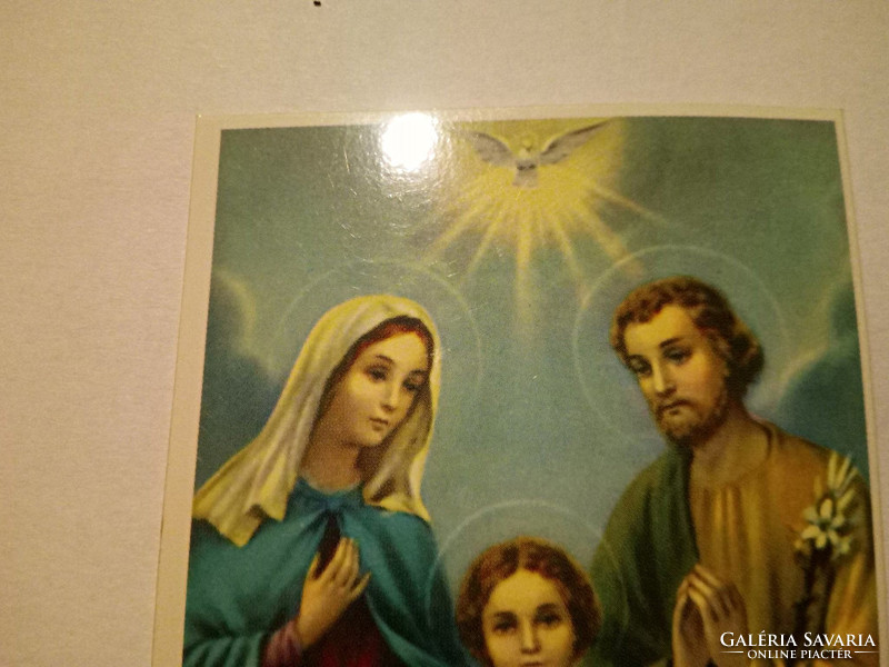 Szűz Mária és József a gyermek Jézussal imalap
