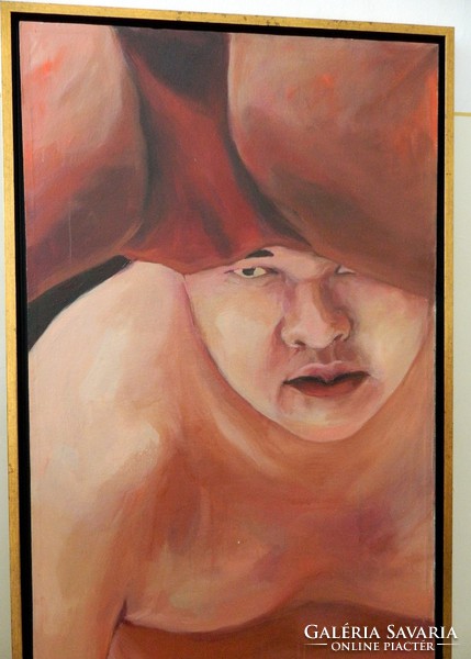 Verebics agnes - sumo / 138x78cm / oil on canvas