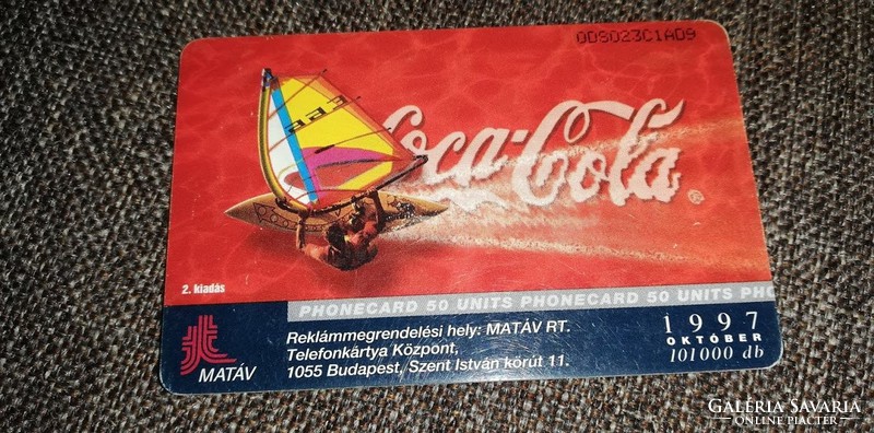 Coca cola Beach House telefonkártya 1997