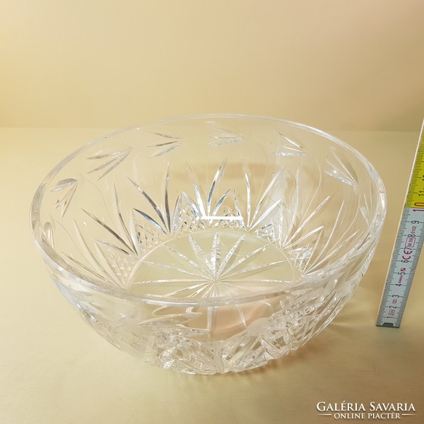 Polished glass serving bowl (550)