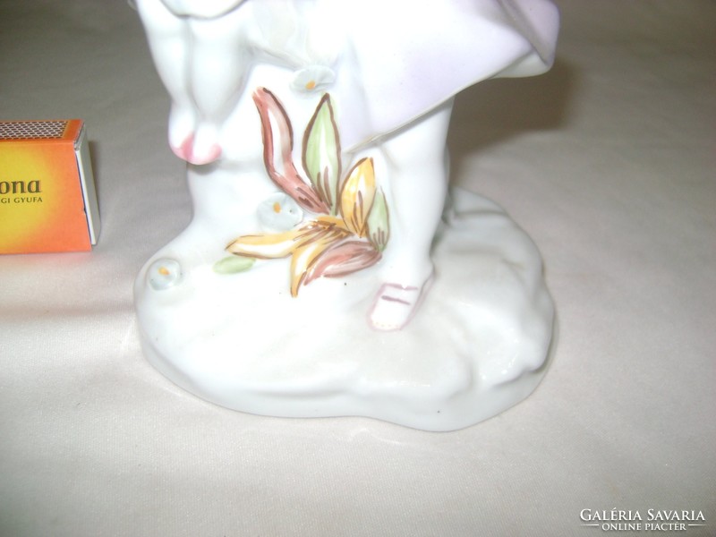 Kislányok - porcelán figura, nipp